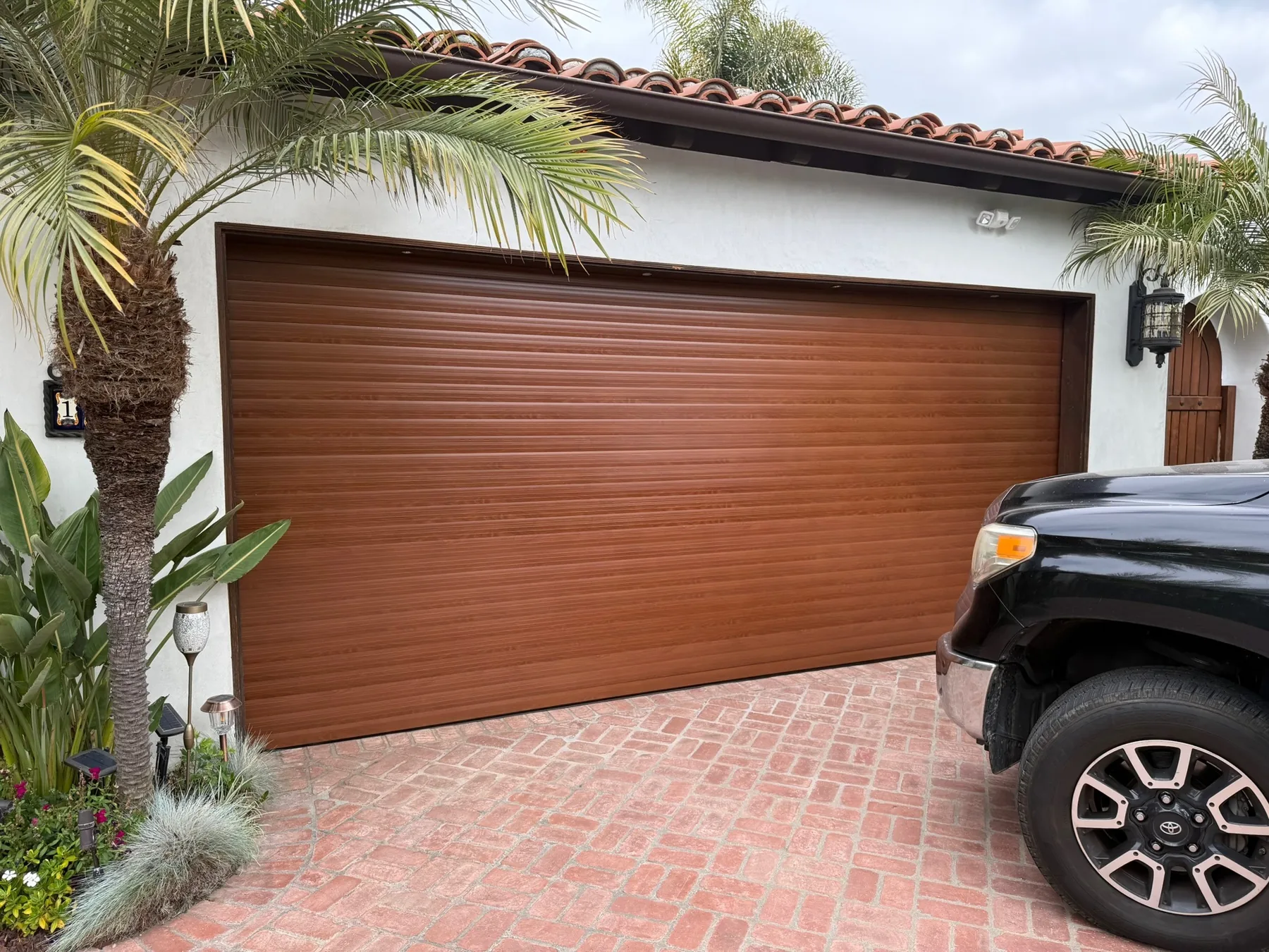 Charcoal TMAX roll-up garage door